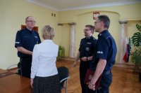 Gratulacje dla Zastępcy Komendanta Miejskiego Policji w Sosnowcu od prokurator